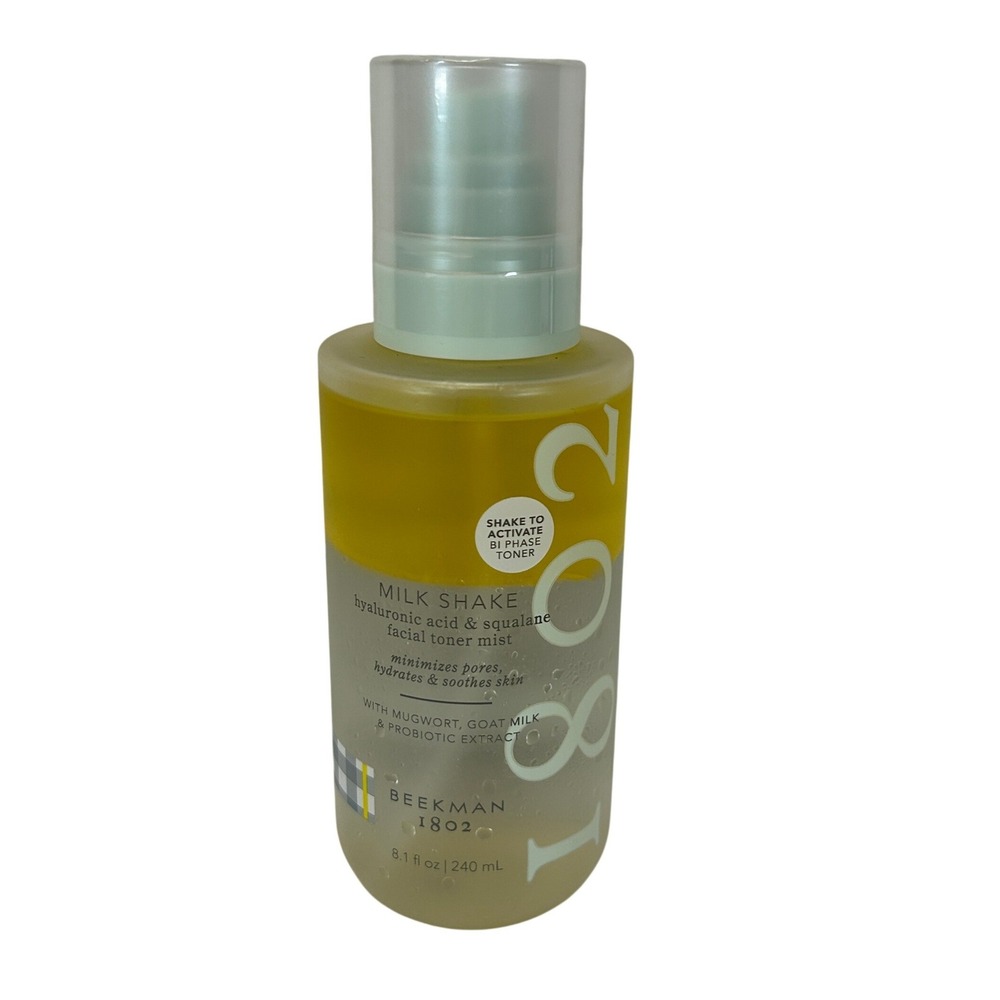Beekman 1802 Milk Shake Hyaluronic Acid & Squalane Facial Toner Mist 8.1oz 240mL